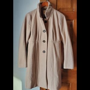 J. Crew Mid-length Tan Wool Pea Coat